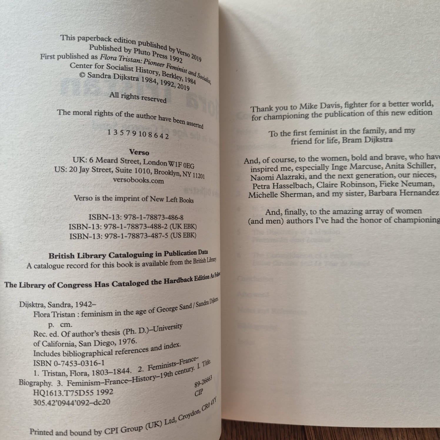 'Flora Tristan: Feminism in the Age of George Sand' by Sandra Dijkstra