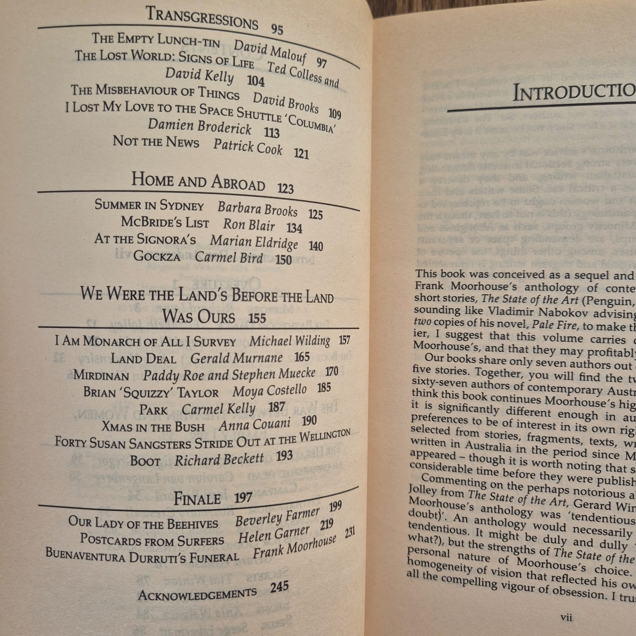 'Transgressions: Australian Writing Now' edited by Don Anderson