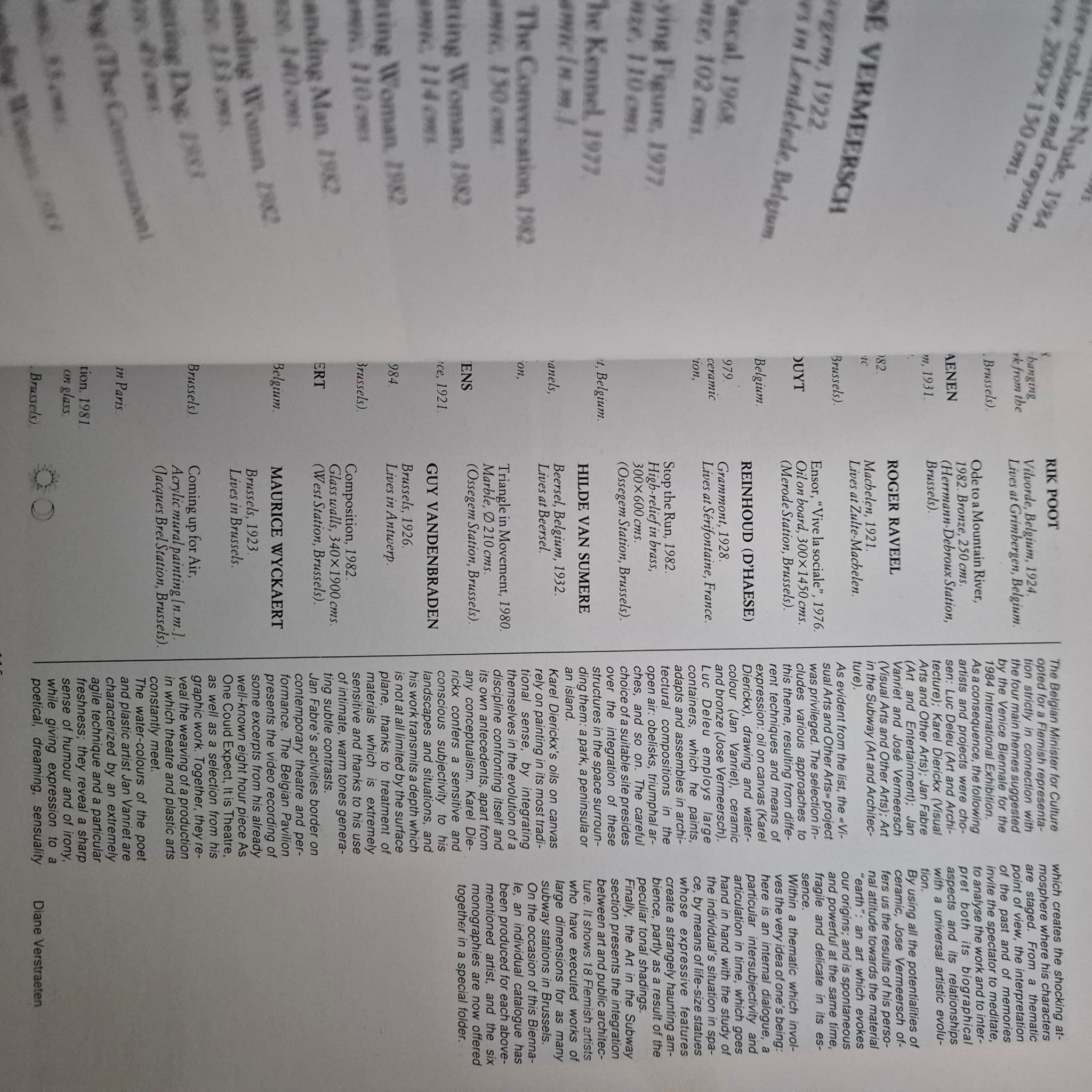 'XLI Esposizione Internazionale d’Arte: La Biennale di Venezia — Visual Arts General Catalogue 1984' edited by Marie-George Gervasoni