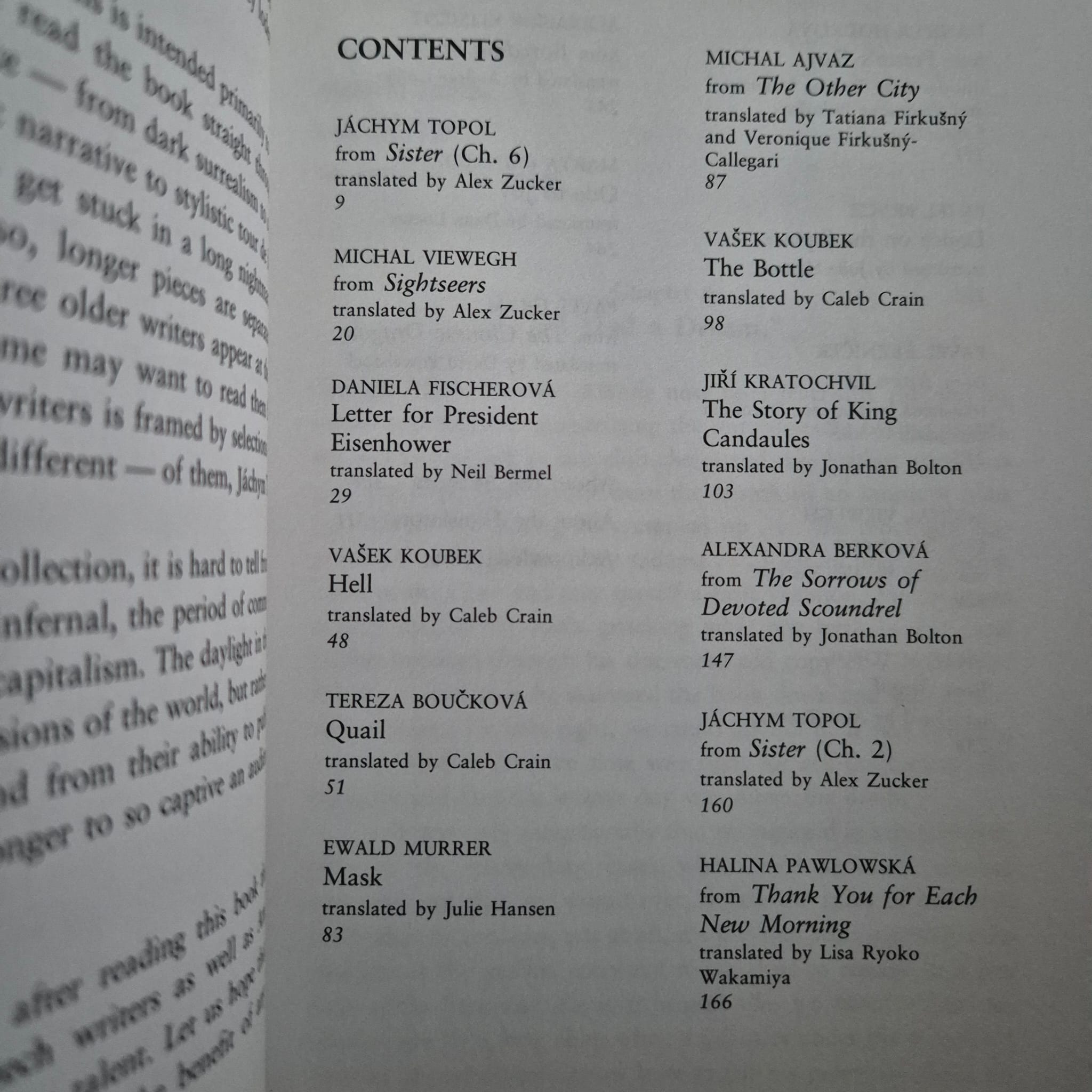 'Daylight in Nightclub Inferno: Czech Fiction from the Post-Kundera Generation' edited and introduced by Elena Lappin
