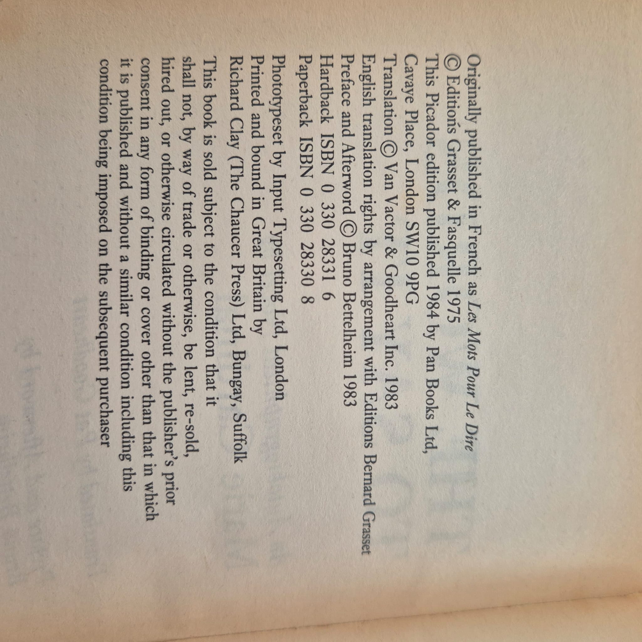 ‘The Words to Say It’ by Marie Cardinal
