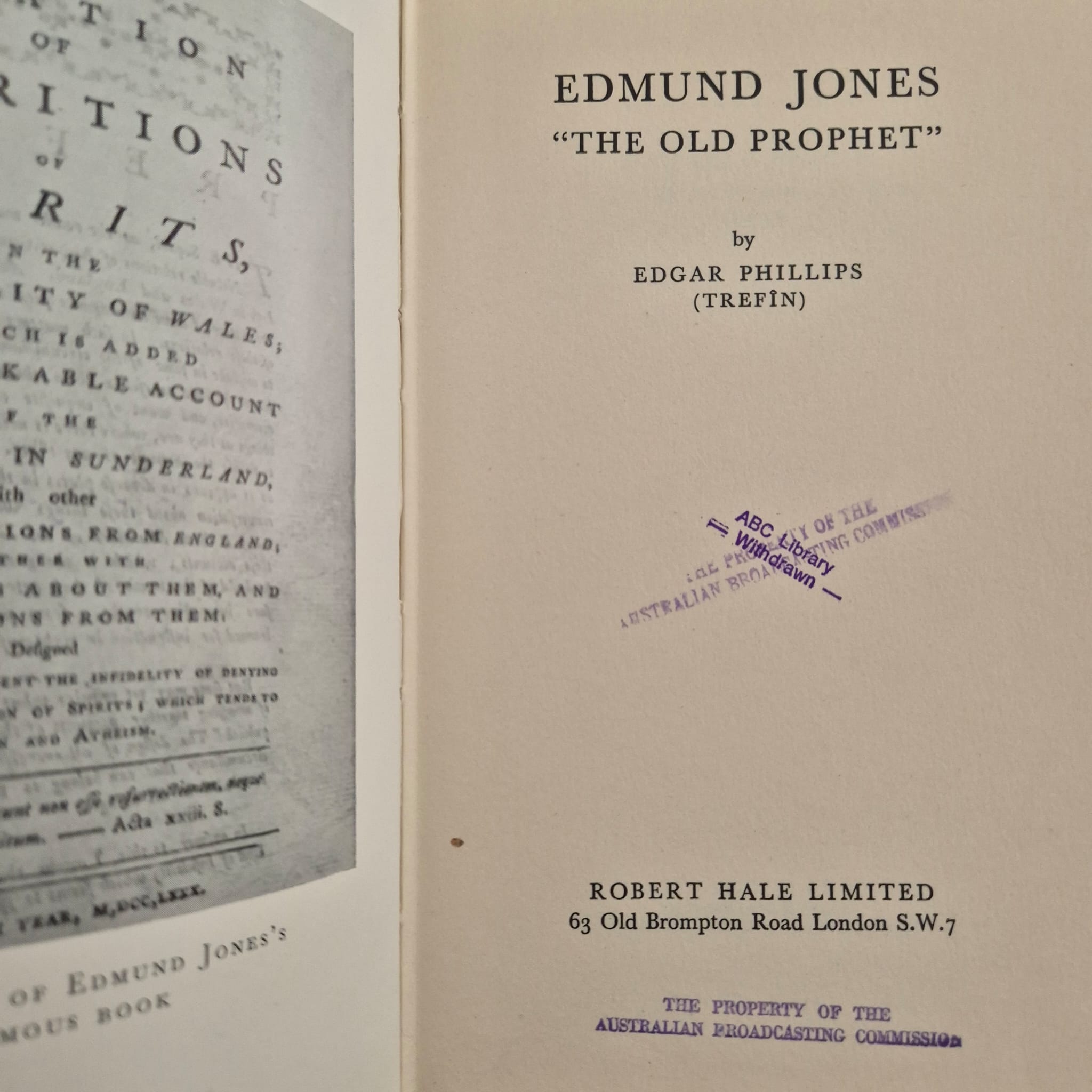 ‘Edmund Jones “The Old Prophet”’ by Edgar Phillips (Trefîn)