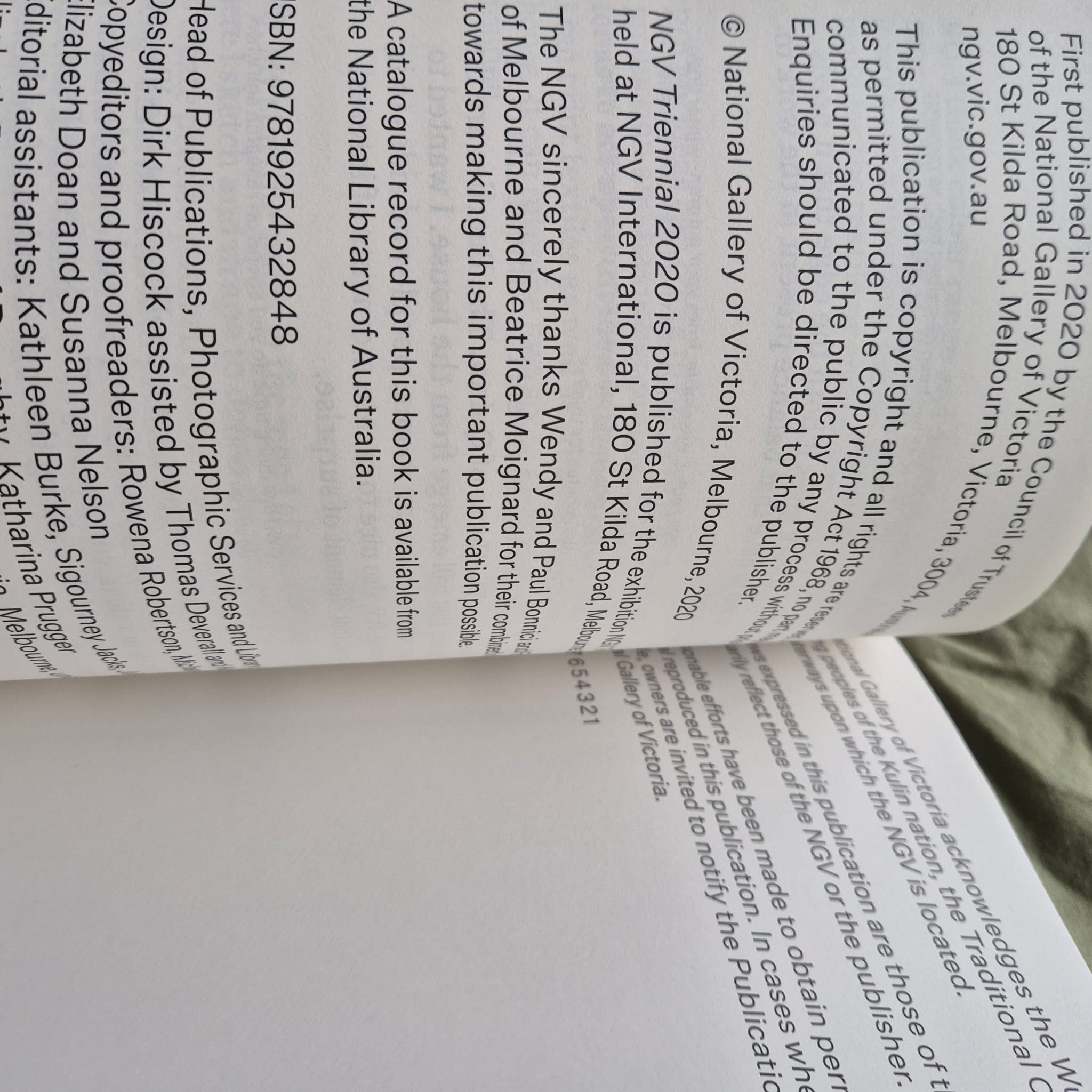 ‘NGV Triennial 2020 Book Five: Speculation’ by National Gallery of Victoria
