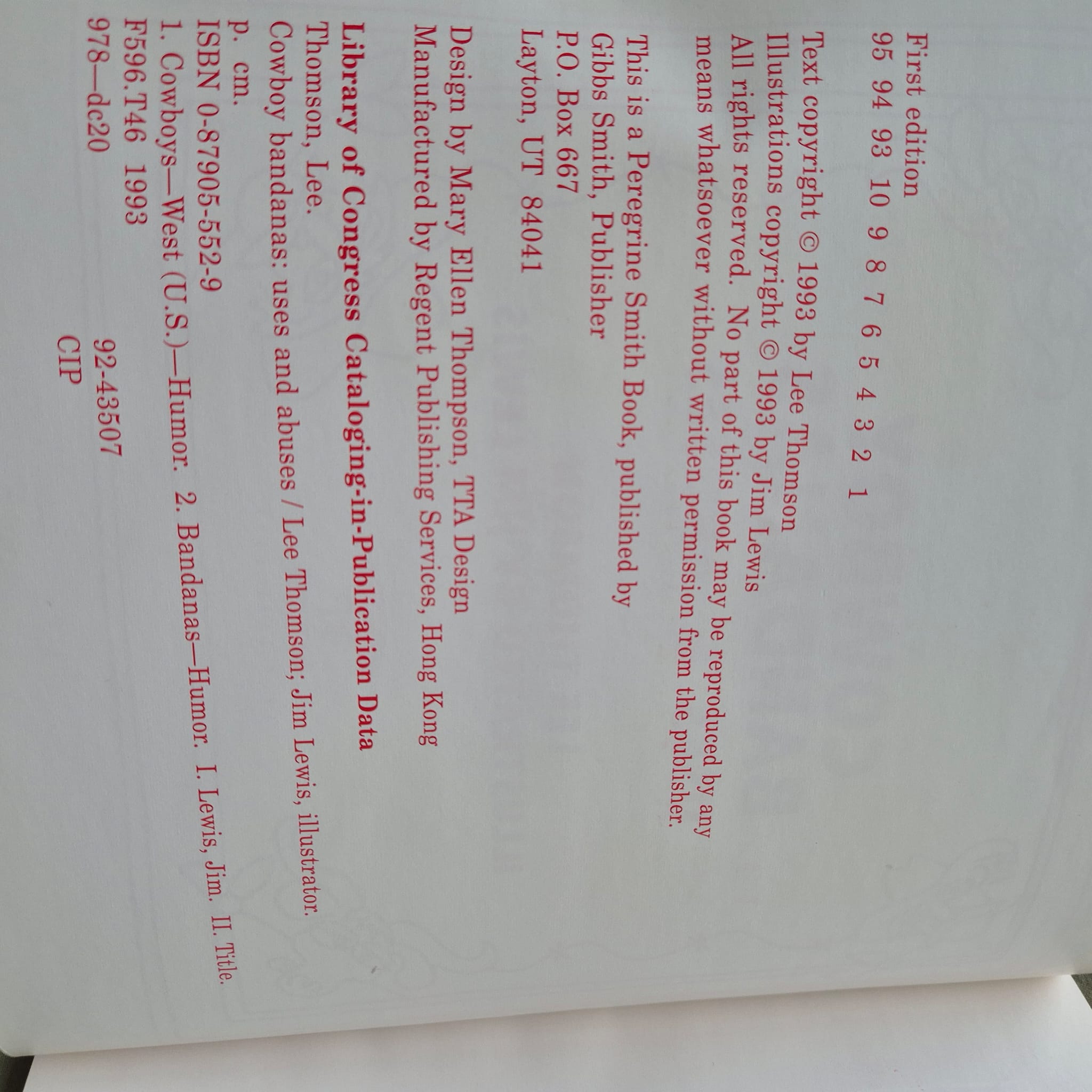 ‘Cowboy Bandanas: Uses & Abuses’ by Lee Thomson