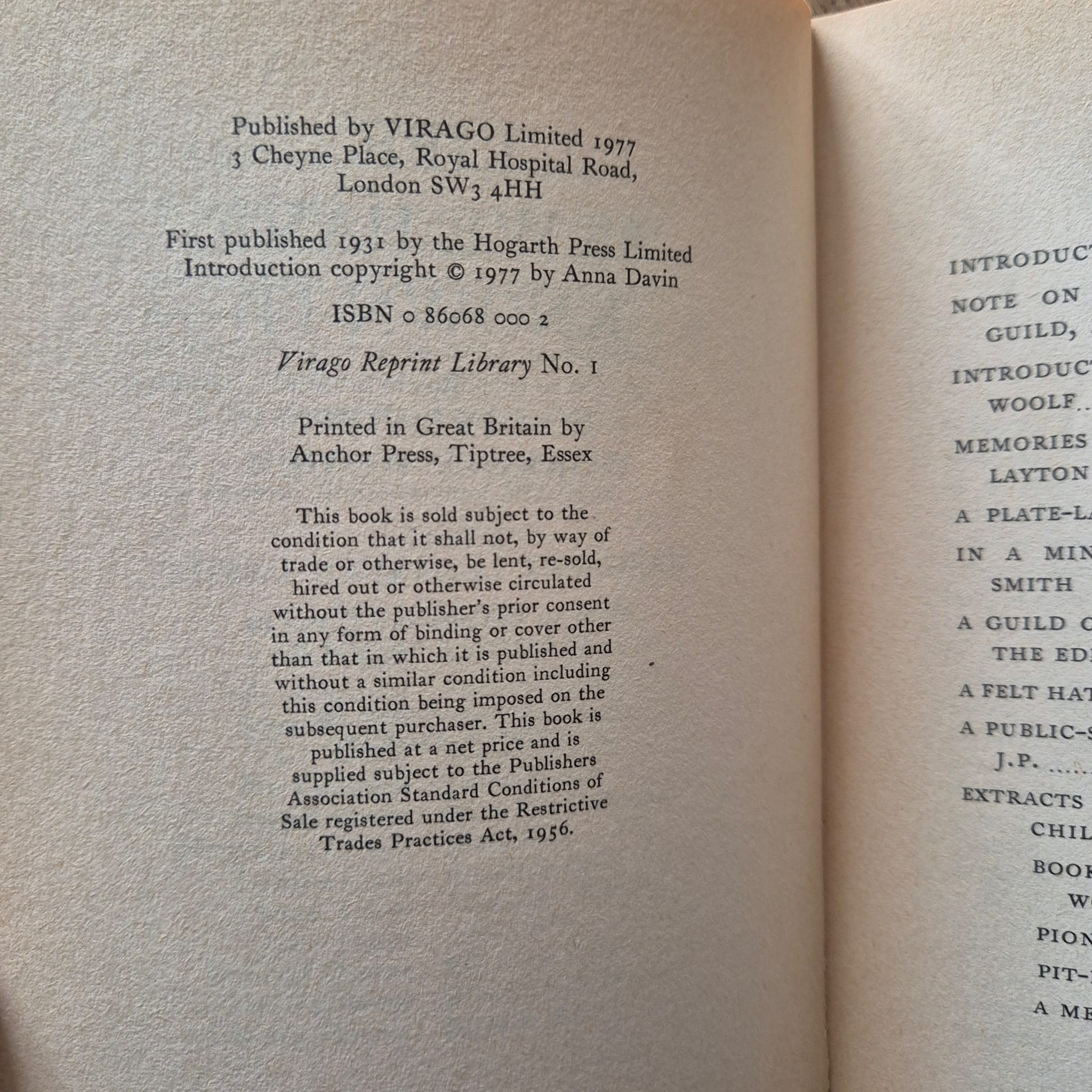 'Life As We Have Known It by Co-operative Working Women' edited by Margaret Llewelyn Davies