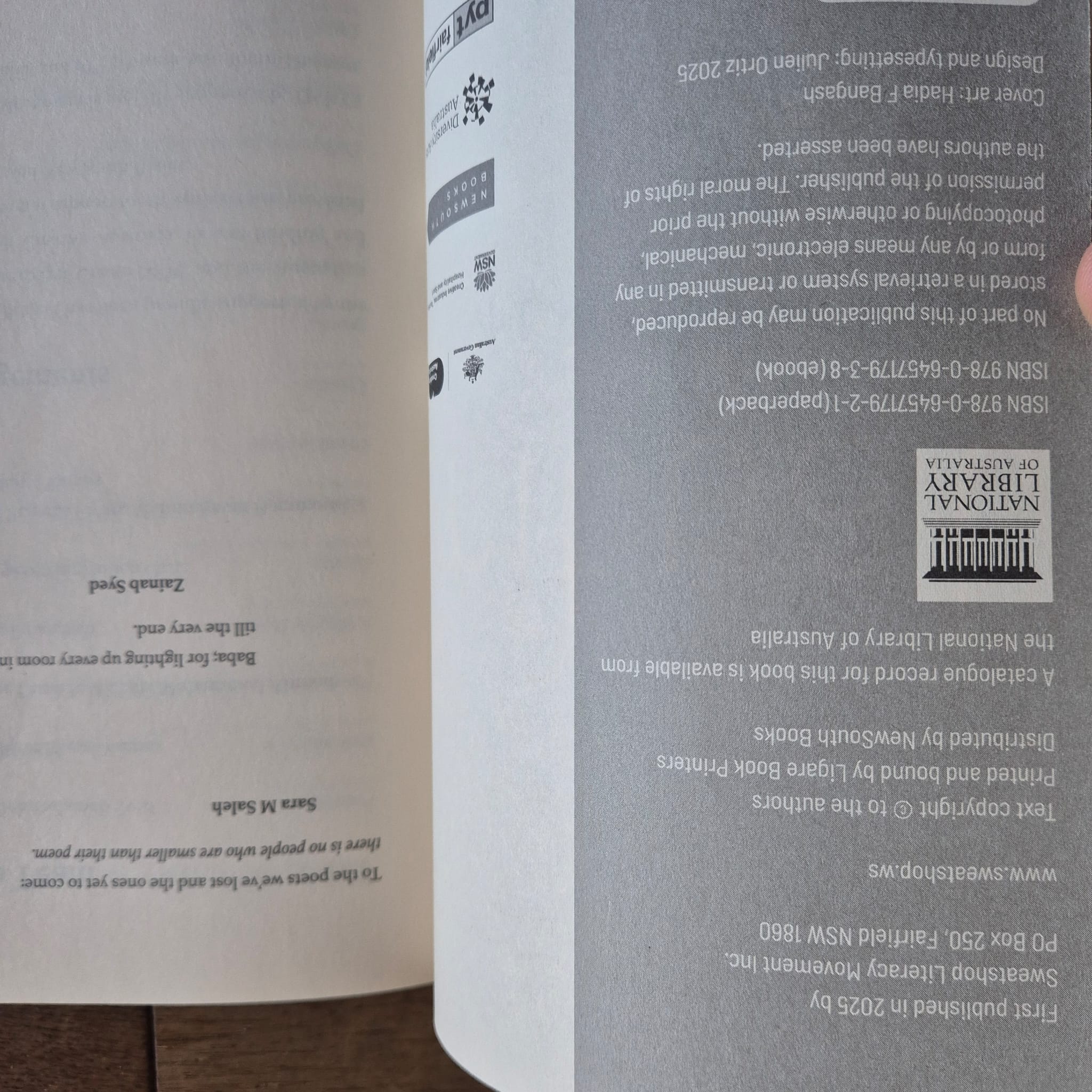 'Ritual: A Collection of Muslim Australian Poetry' edited by Sara M. Saleh and Zainab Syed, with Manal Younus