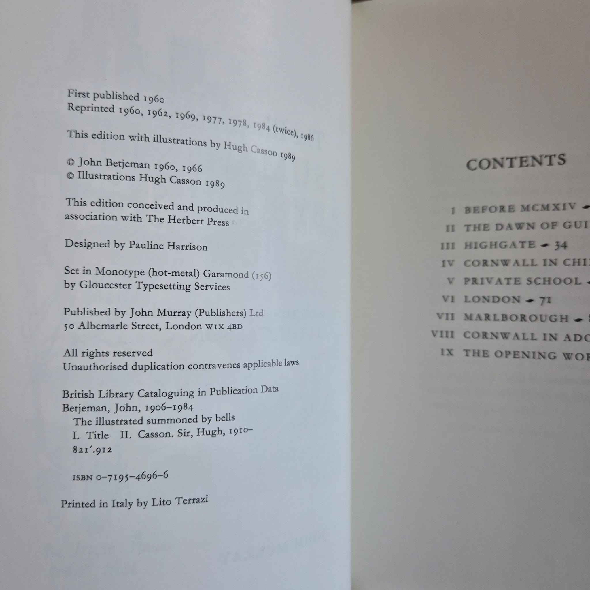 ‘The Illustrated Summoned by Bells’ by John Betjeman, with illustrations by Hugh Casson