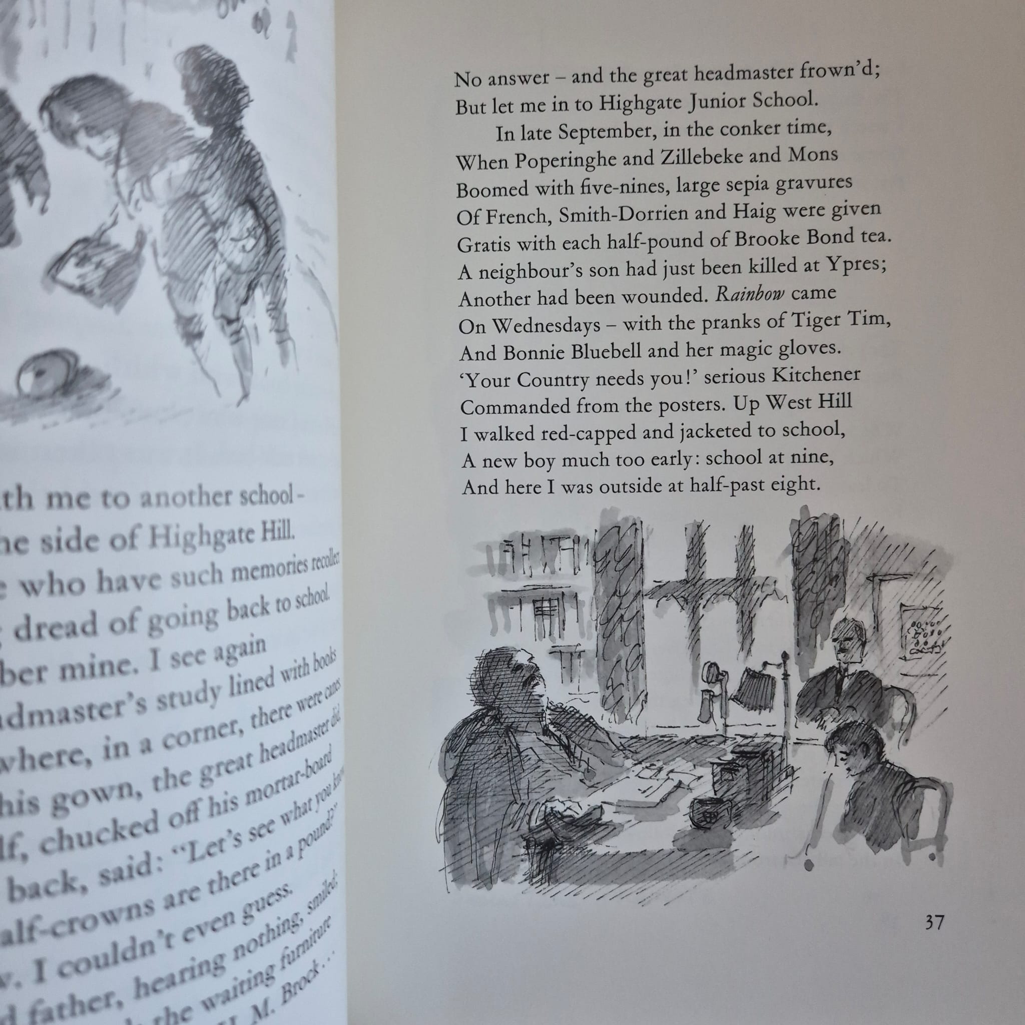 ‘The Illustrated Summoned by Bells’ by John Betjeman, with illustrations by Hugh Casson
