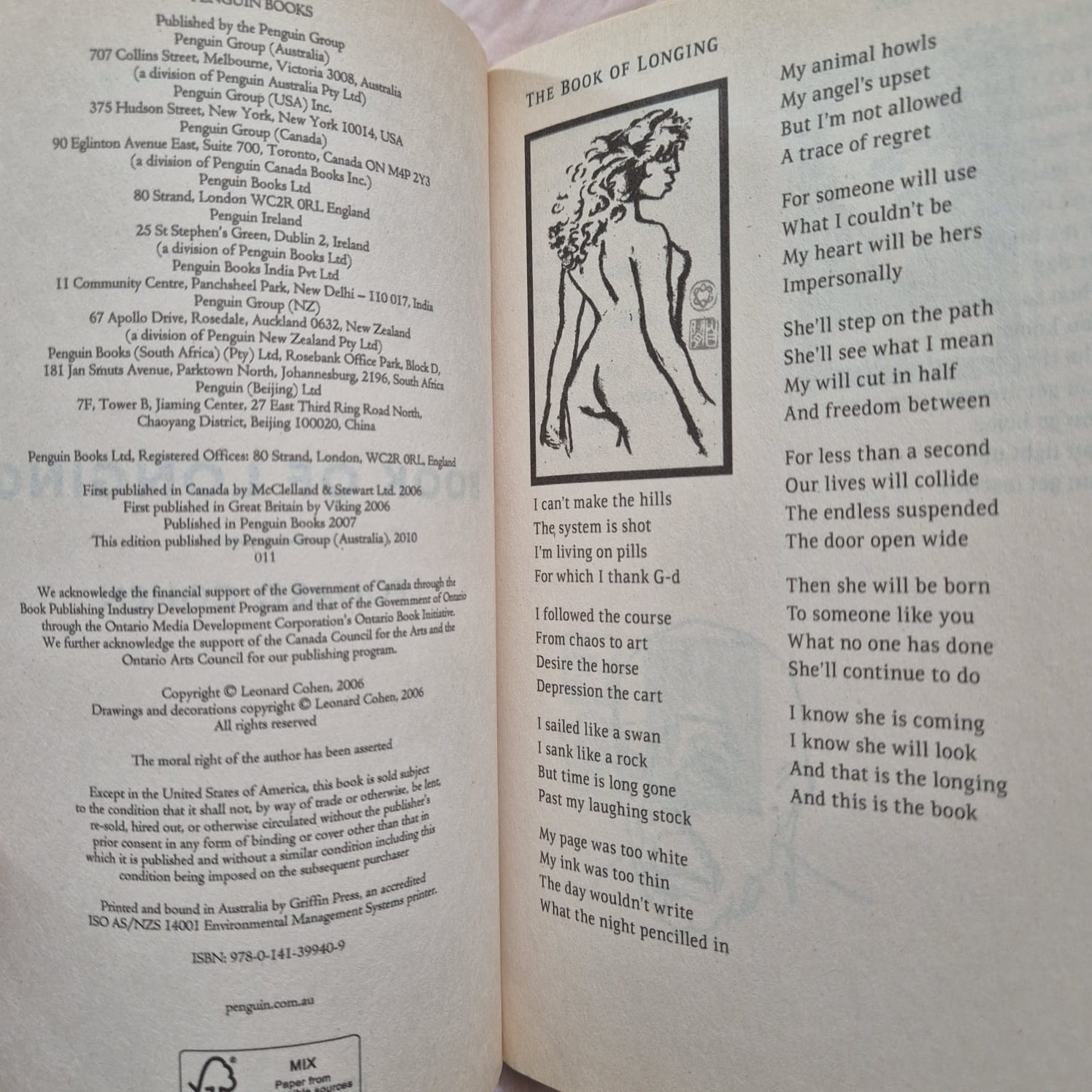 ‘Book of Longing’ by Leonard Cohen