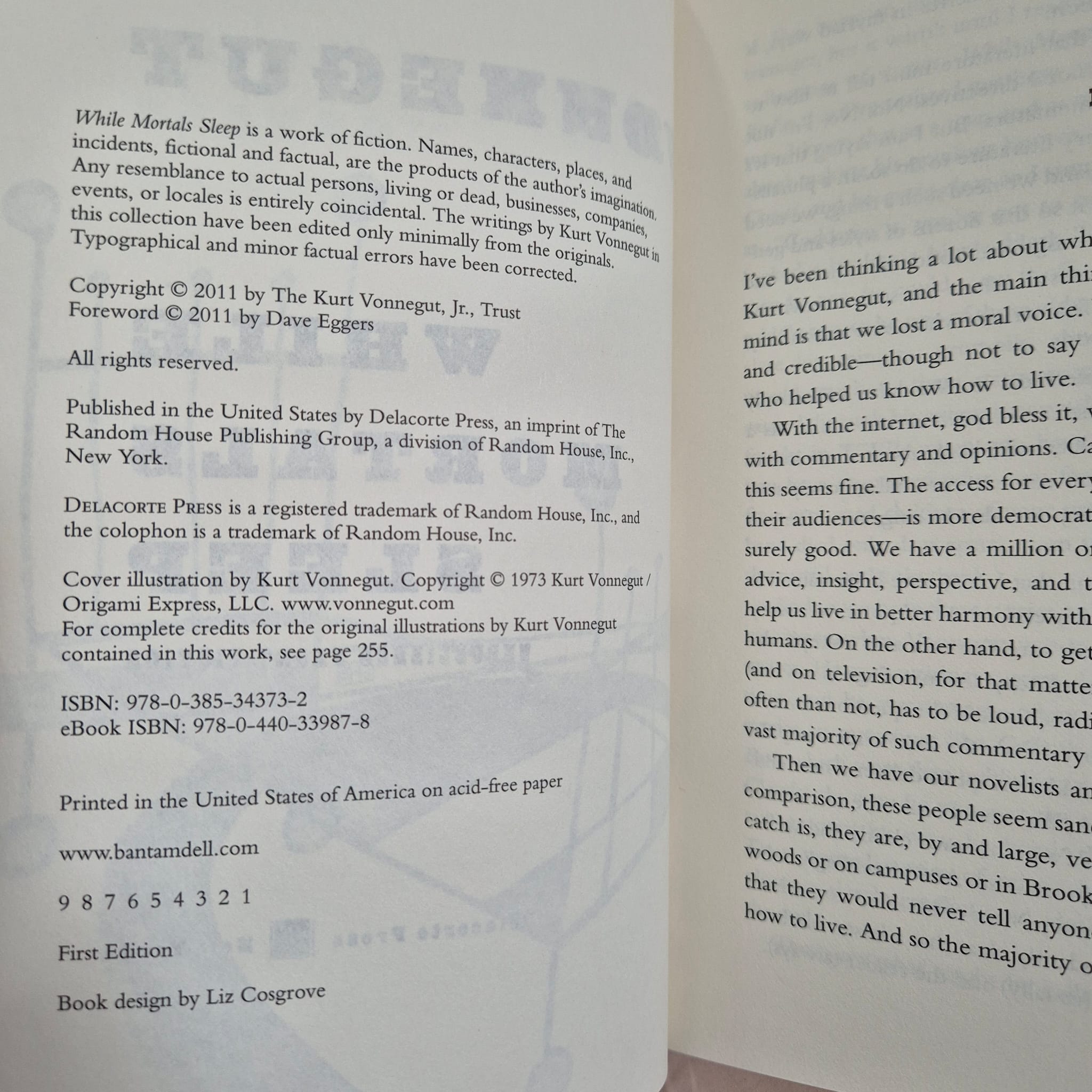 'While Mortals Sleep' by Kurt Vonnegut