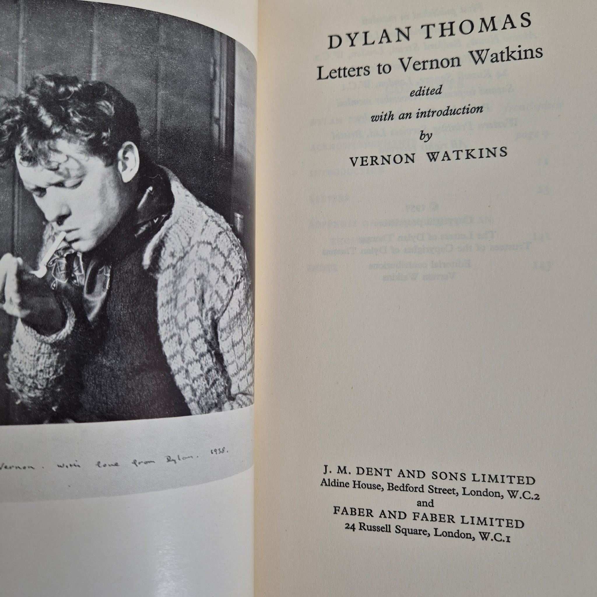 'Letters to Vernon Watkins' by Dylan Thomas