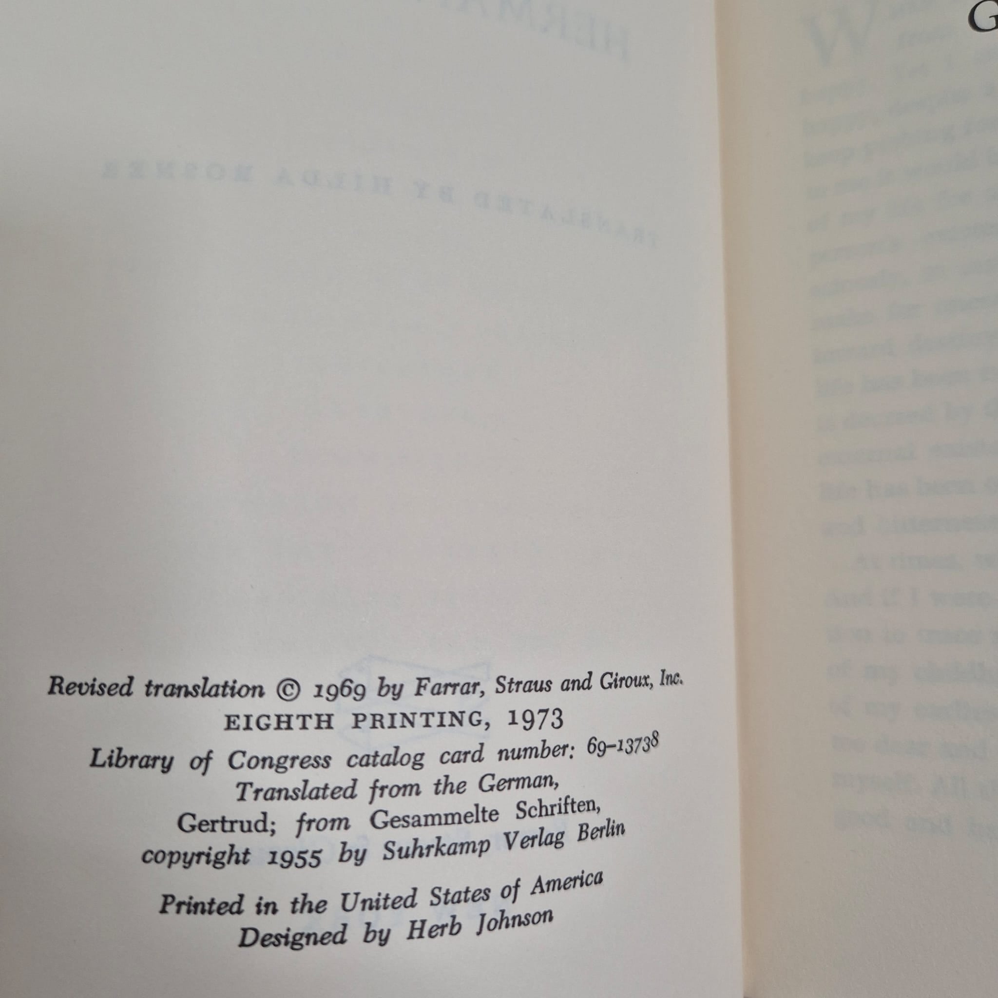 'Gertrude' by Hermann Hesse