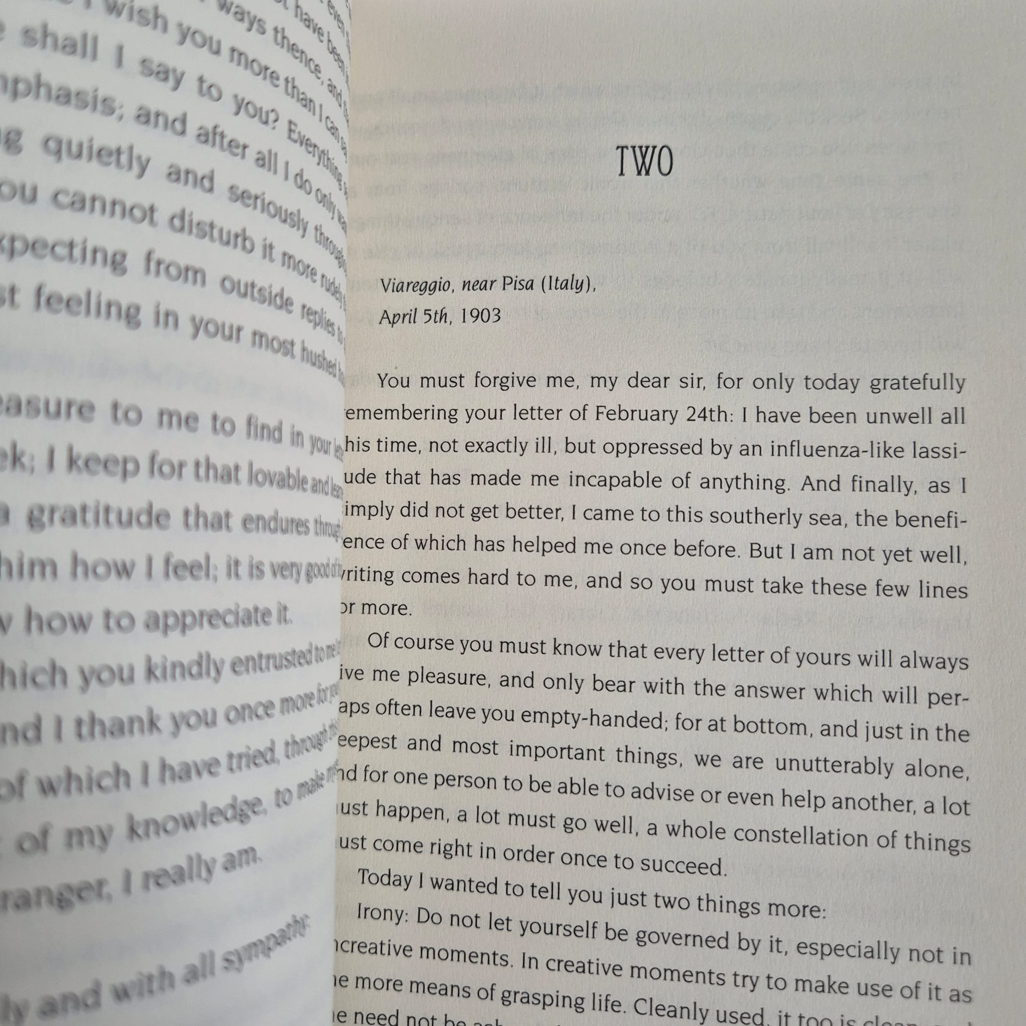 'Letters to a Young Poet' by Rainer Maria Rilke