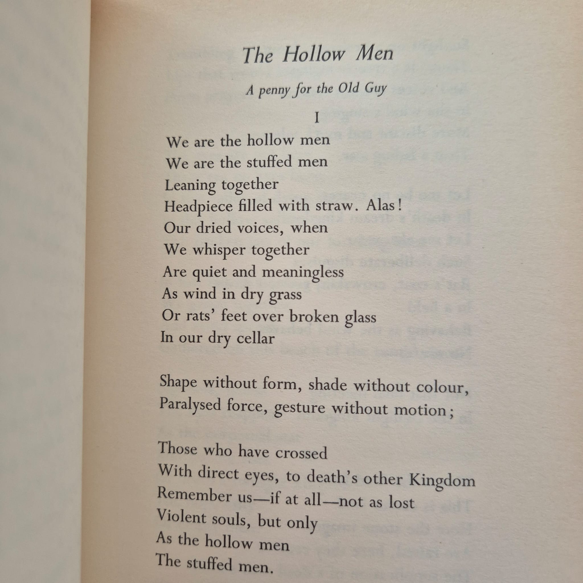 ‘Collected Poems 1909–1962’ by T. S. Eliot