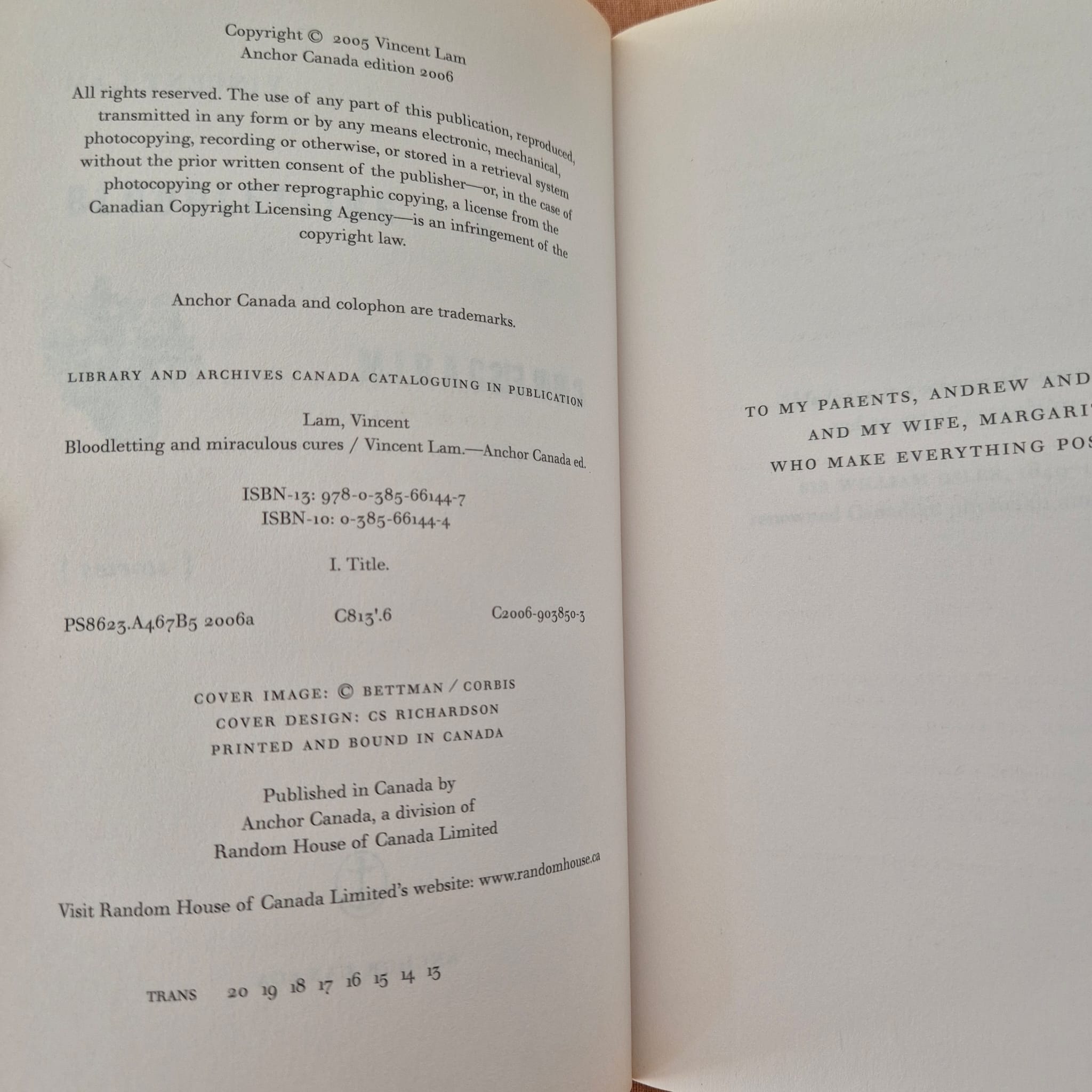 ‘Bloodletting & Miraculous Cures’ by Vincent Lam