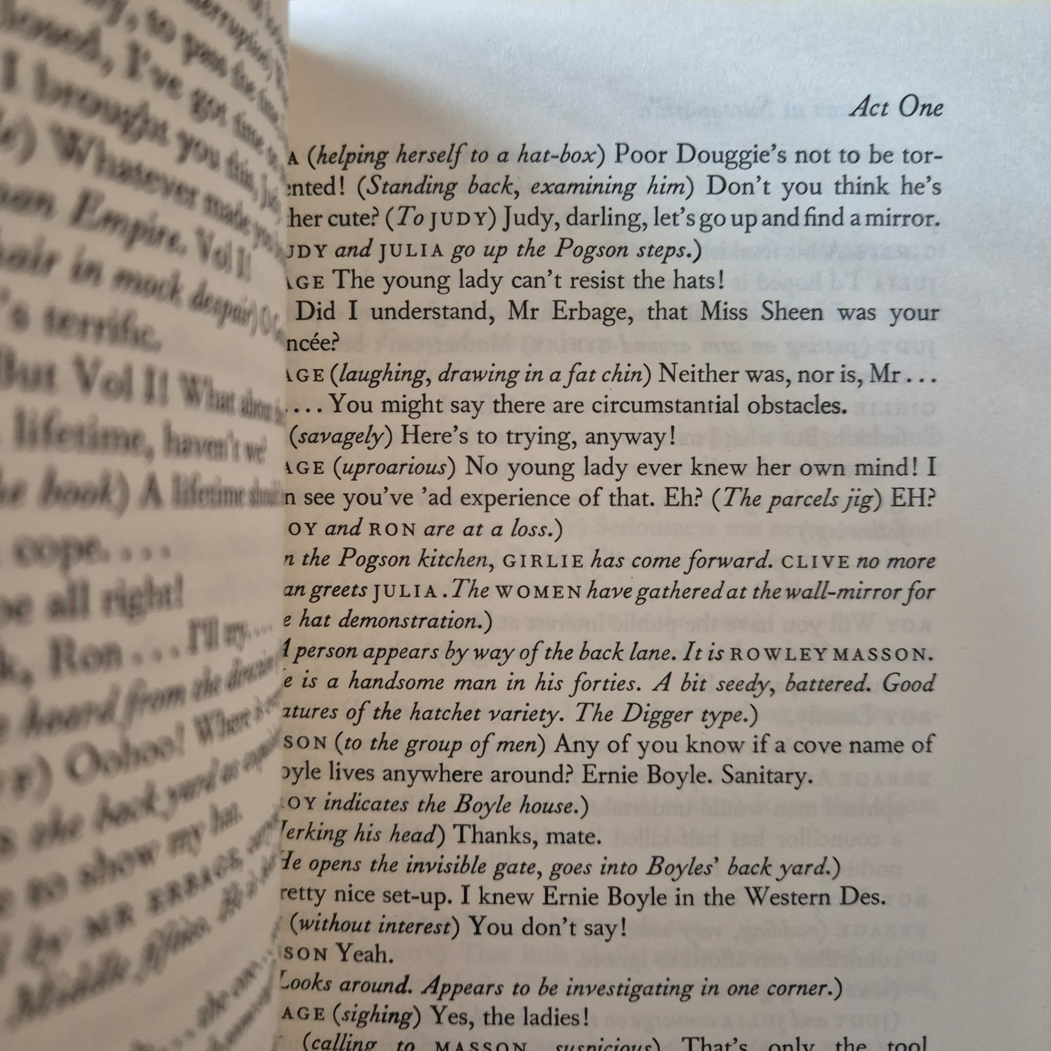'Collected Plays Volume I' by Patrick White
