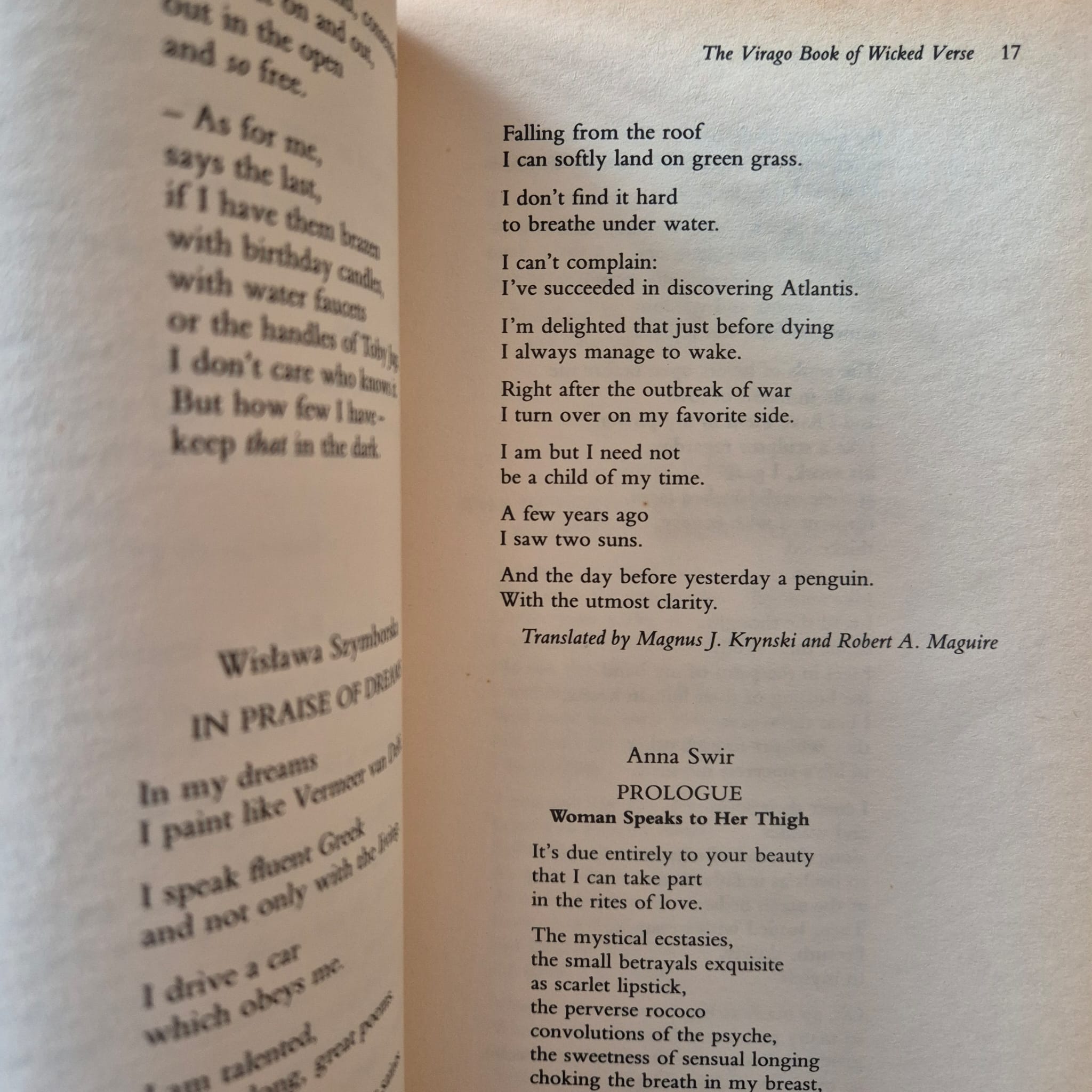 'The Virago Book of Wicked Verse' edited by Jill Dawson