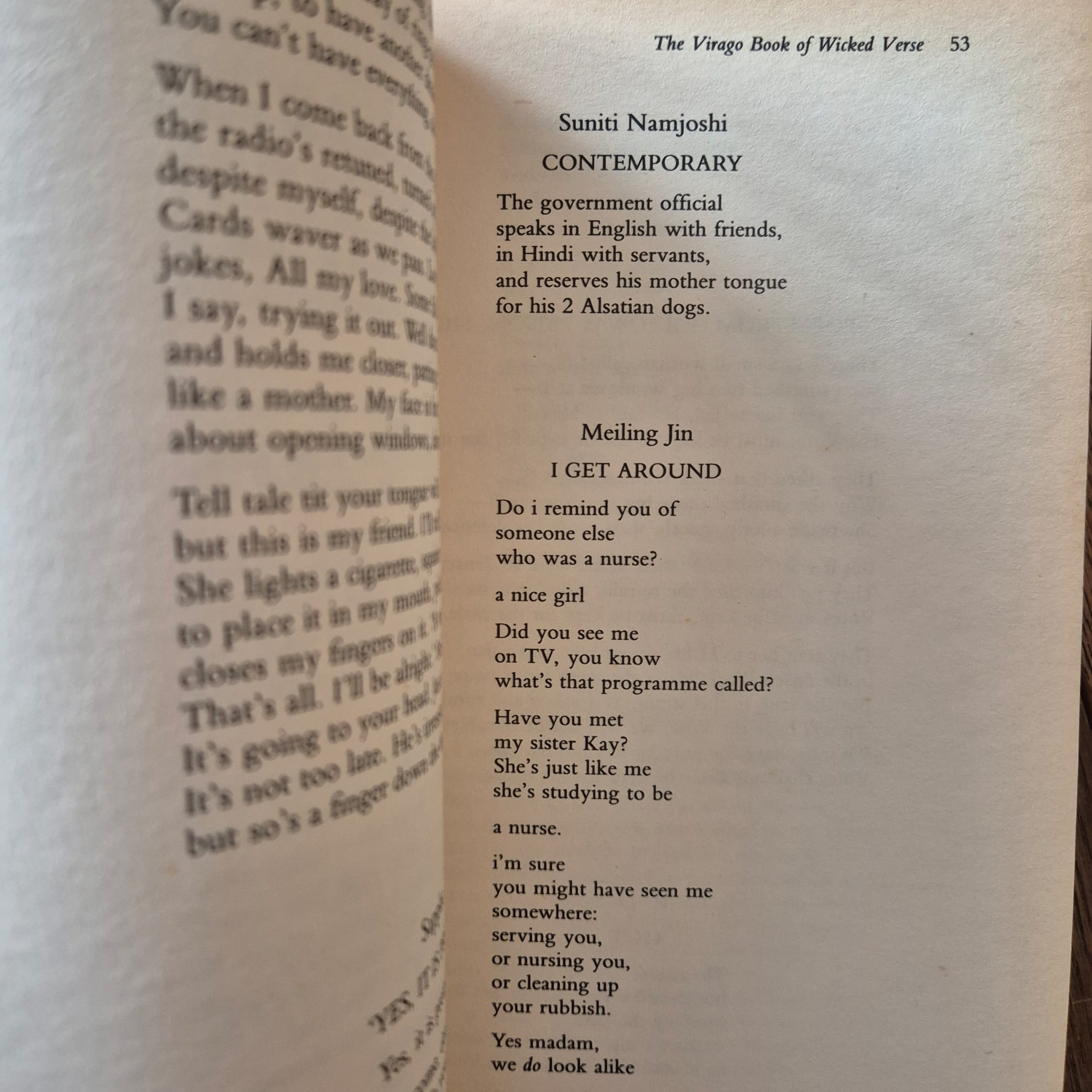 'The Virago Book of Wicked Verse' edited by Jill Dawson