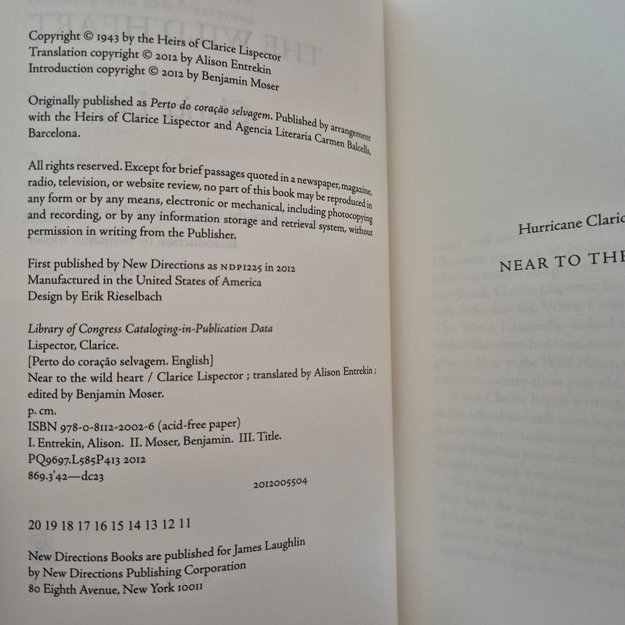 new directions x clarice lispector | bower books selections