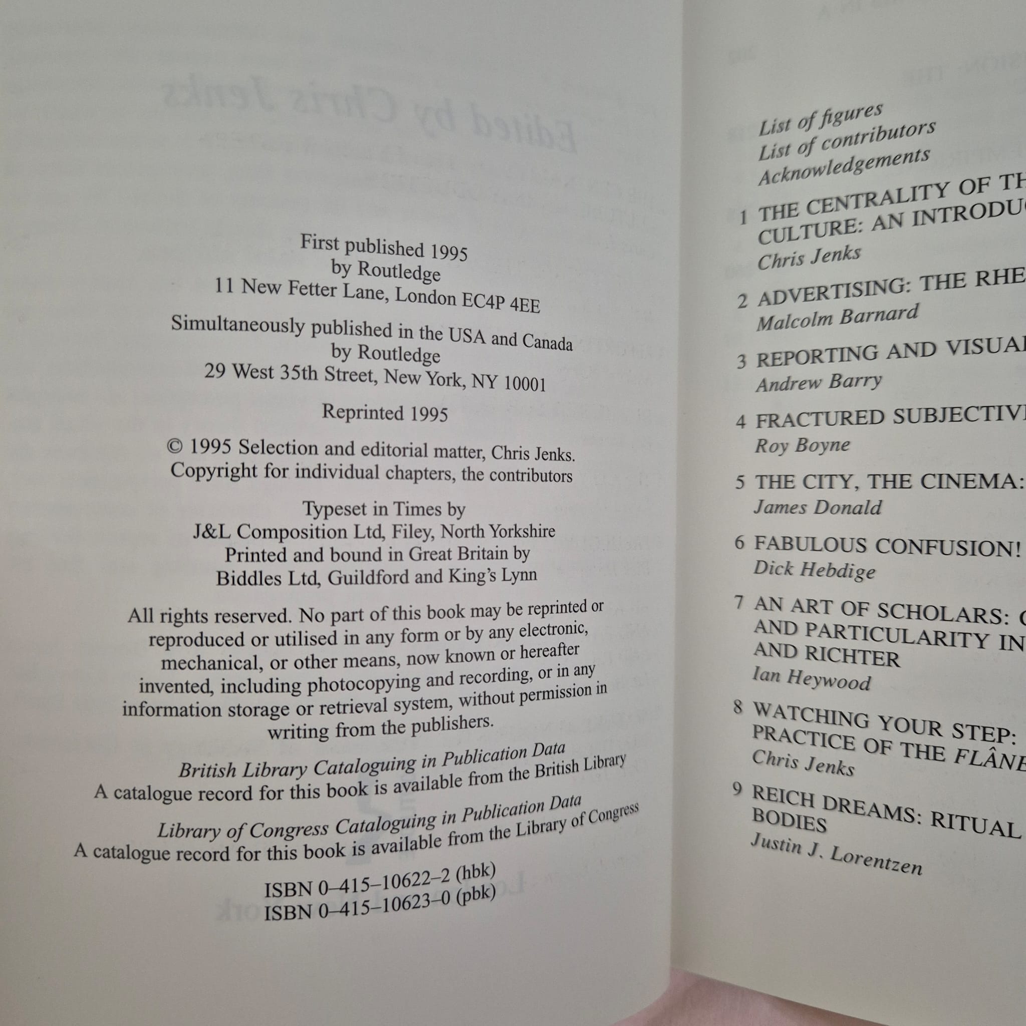 ‘Visual Culture’ edited by Chris Jenks