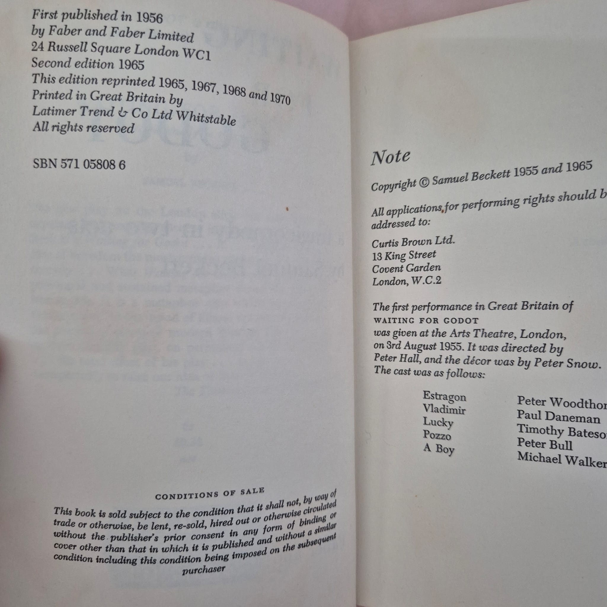‘Waiting for Godot’ by Samuel Beckett