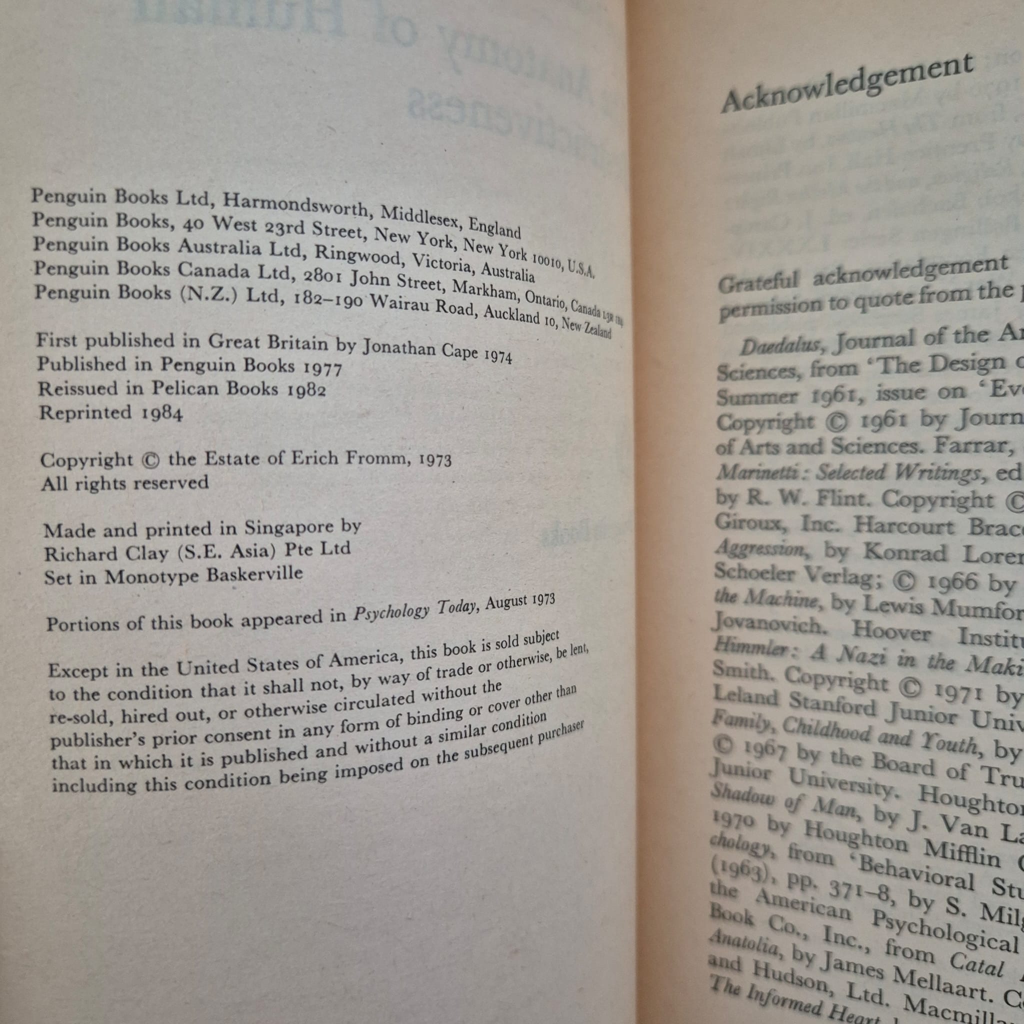‘The Anatomy of Human Destructiveness’ by Erich Fromm