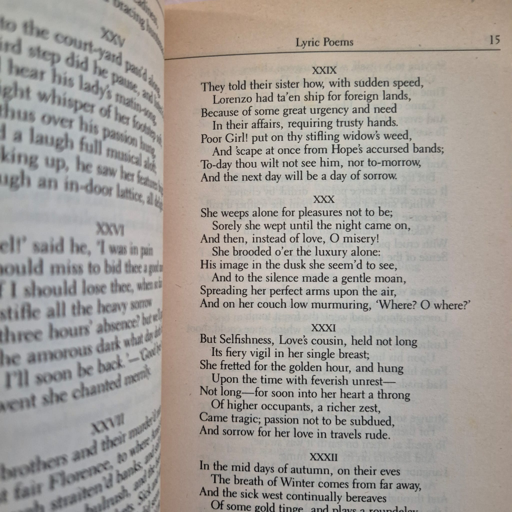 ‘Lyric Poems’ by John Keats