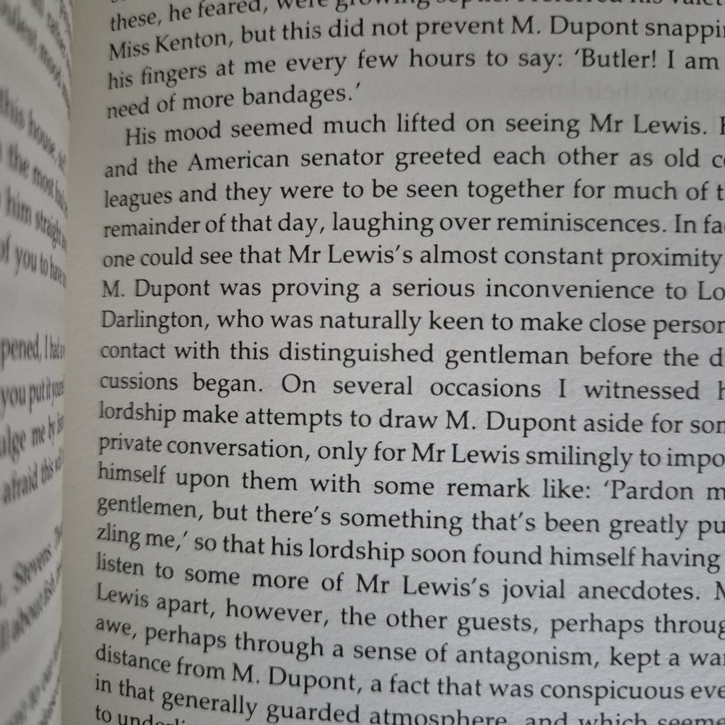 'The Remains of the Day' by Kazuo Ishiguro