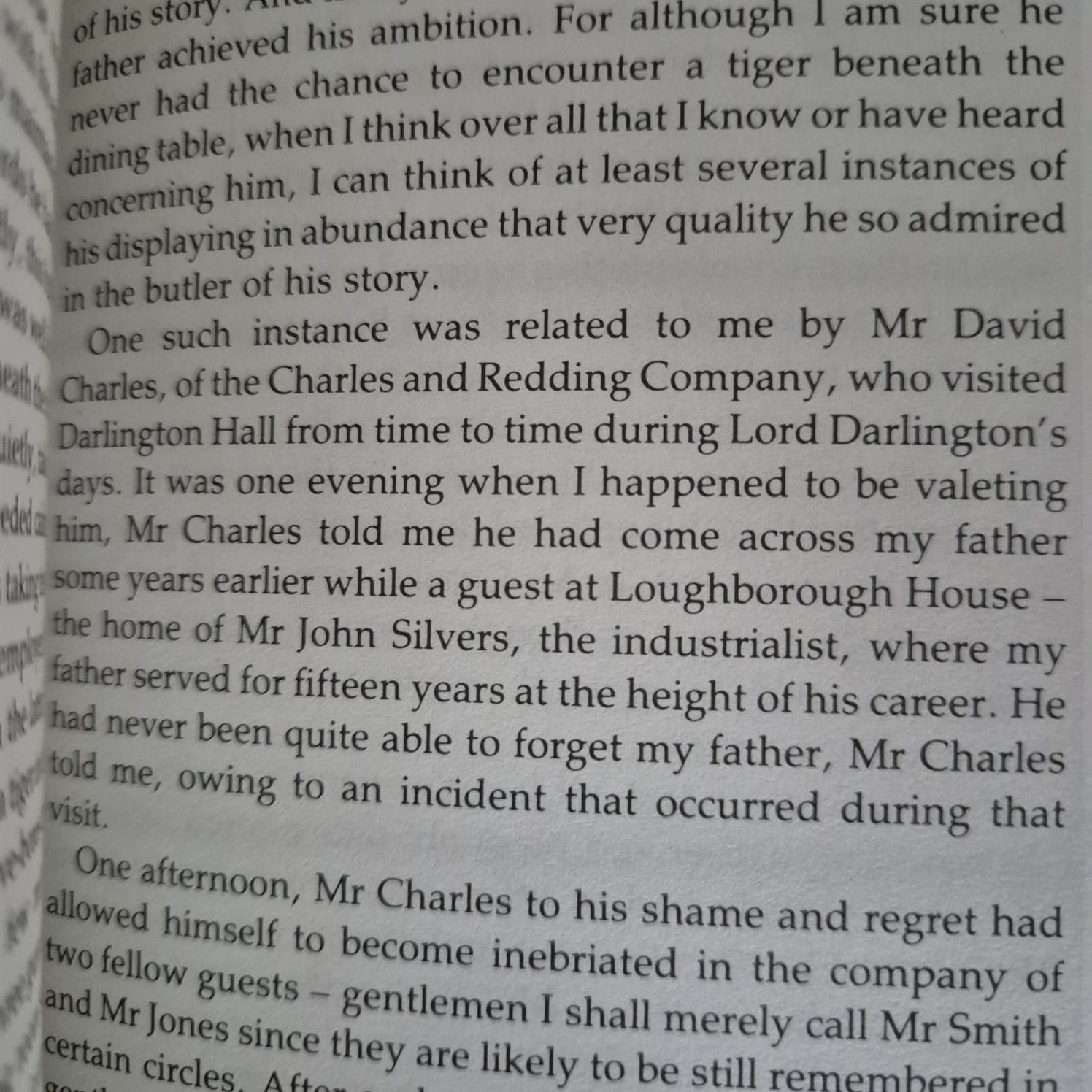 'The Remains of the Day' by Kazuo Ishiguro