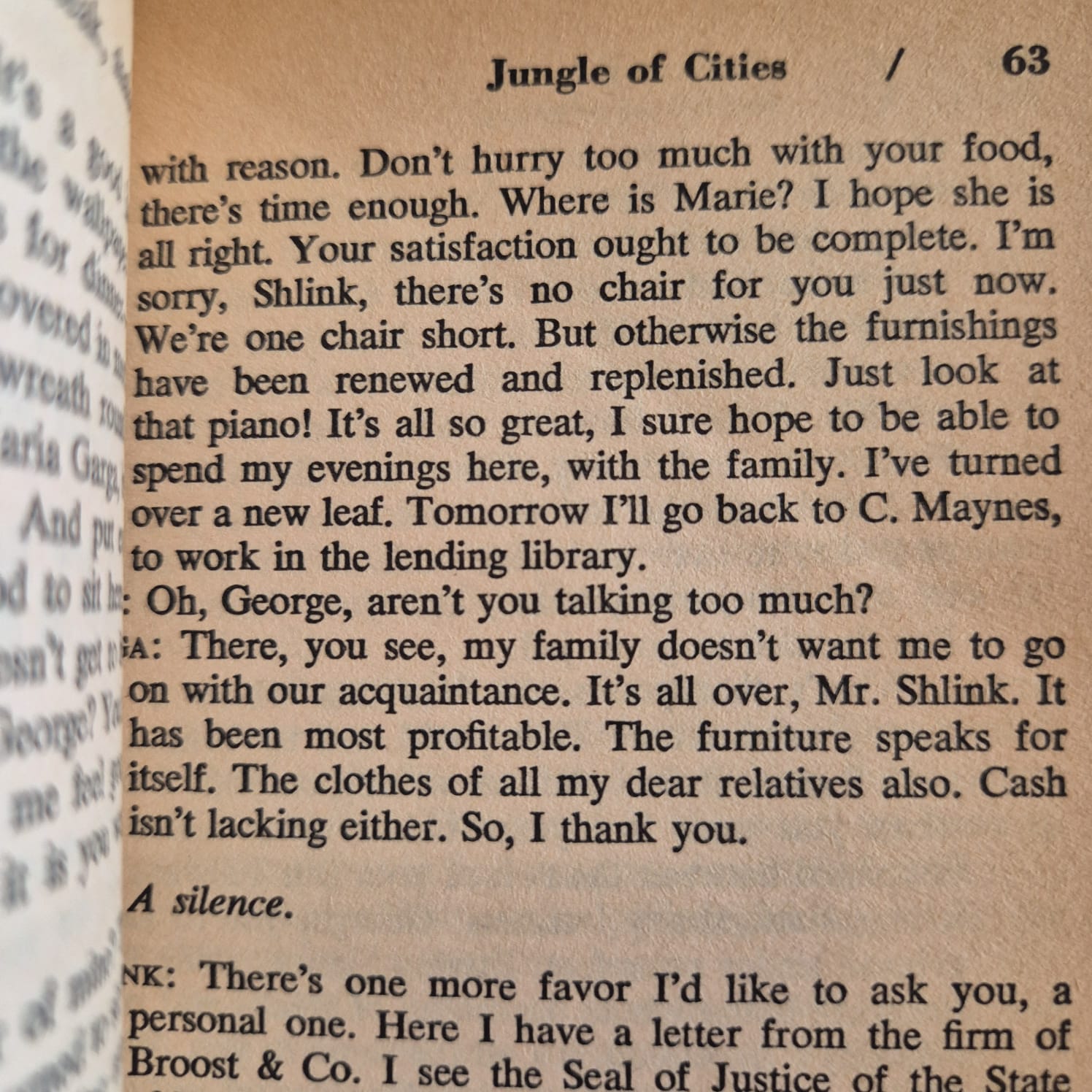 'Jungle of Cities and Other Plays' by Bertolt Brecht